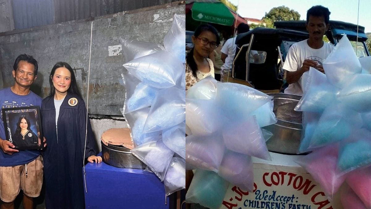 'Mula sa Bawat Balot ng Cotton Candy,' Atenean Honors Father on Her Graduation